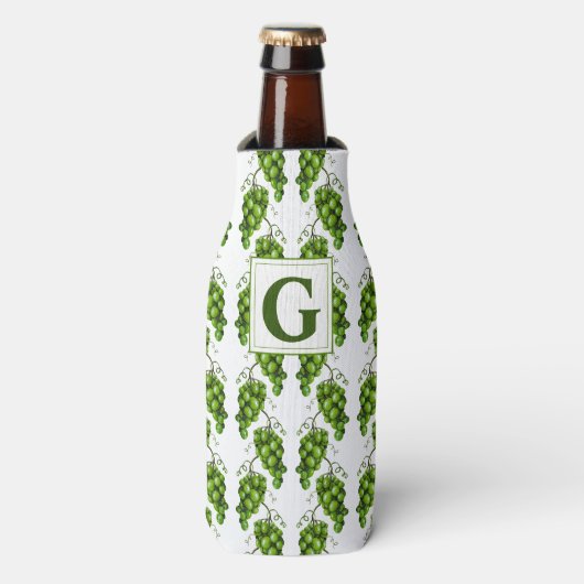 Groene druiven fles koeler (Fles Voorkant)