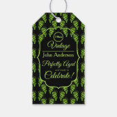 Groene Druiven Gift Label Cadeaulabel (Voorkant)