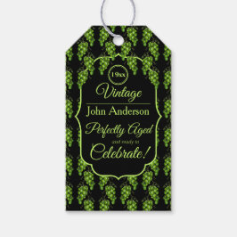 Groene Druiven Gift Label Cadeaulabel