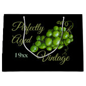 Groene Druiven Grote Geschenktas Groot Cadeauzakje (Voorkant)