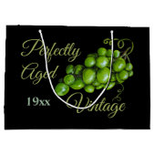 Groene Druiven Grote Geschenktas Groot Cadeauzakje (Achterkant)