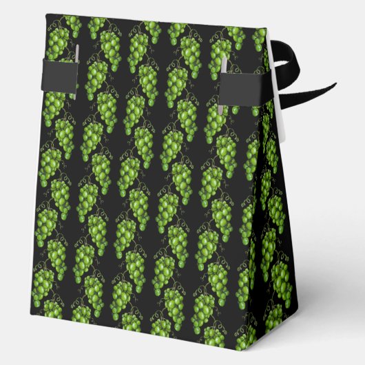 Groene druiven gunstbox bedankdoosjes (Achterkant)