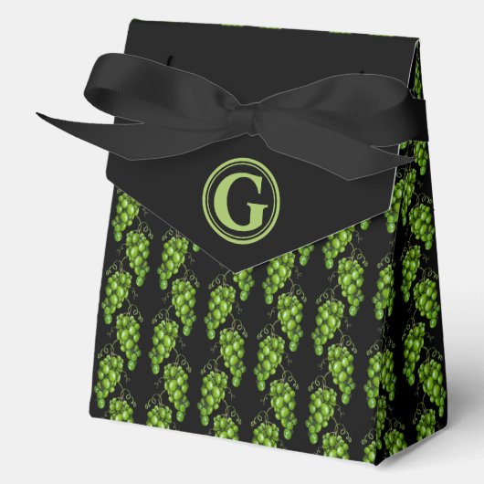 Groene druiven gunstbox bedankdoosjes (Voorkant)