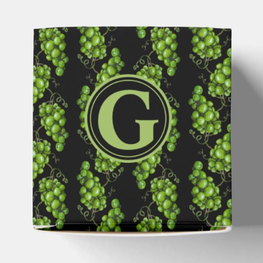 Groene druiven gunstbox bedankdoosjes (Bovenkant)