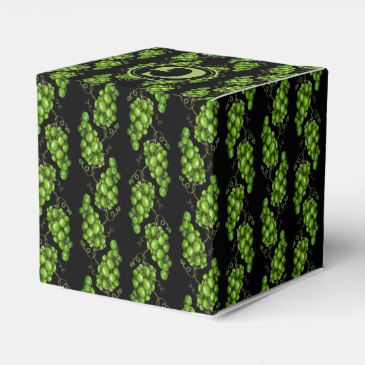 Groene druiven gunstbox bedankdoosjes (Achterkant)