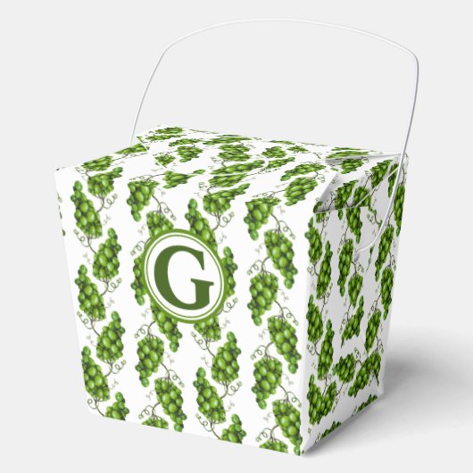 Groene druiven gunstbox bedankdoosjes (Voorkant)