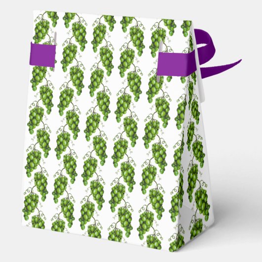 Groene druiven gunstbox bedankdoosjes (Achterkant)