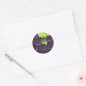 Groene druiven, ingericht ronde sticker (Envelop)