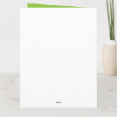 Groene druiven kaart (Achterkant)