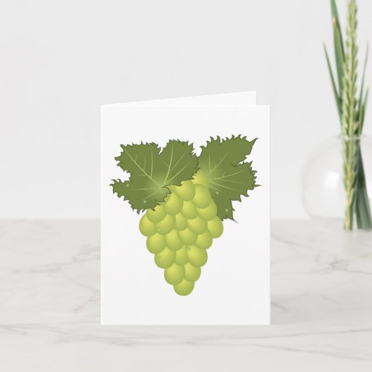 Groene druiven kaart (Voorkant)