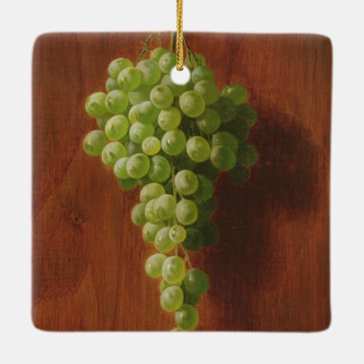 Groene druiven keramisch ornament (Achterkant)