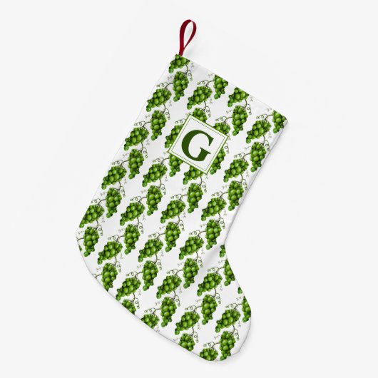 Groene Druiven Kerstkous Kleine Kerstsok (Voorkant (Hangend))