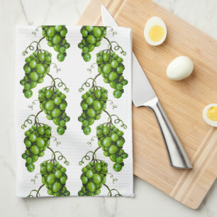 Groene druiven keukenhanddoek