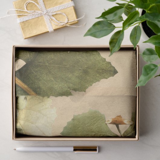 Groene druiven met vogels tissuepapier (Geschenk)