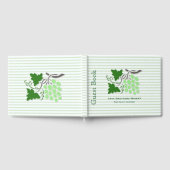 Groene druiven op striptewijn - Thema Guest Book Gastenboek (Volledig)