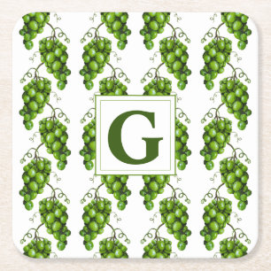 Groene druiven papier Onderzetters