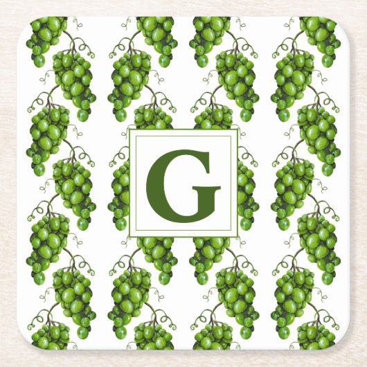 Groene druiven papier Onderzetters (Voorkant)