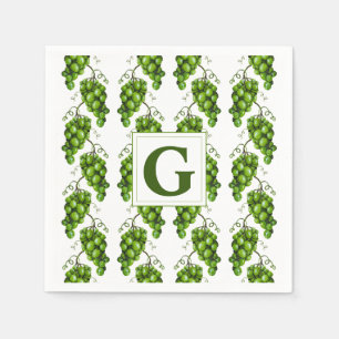 Groene druiven Papier servet