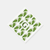 Groene druiven Papier servet (Hoek)