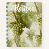 Groene druiven — Recipe Book Notitieboek (Voorkant)