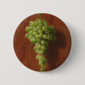 Groene druiven ronde button 5,7 cm (Voorkant)