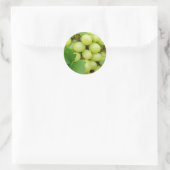 Groene druiven ronde sticker (Tas)
