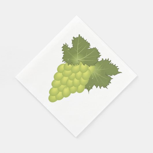 Groene druiven servet (Hoek)