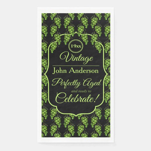 Groene druiven servet (Voorkant)