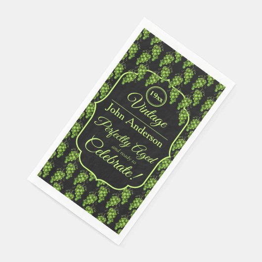 Groene druiven servet (Hoek)