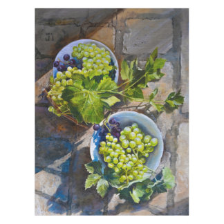 Groene Druiven Stilleven Schilderij Tafelkleed