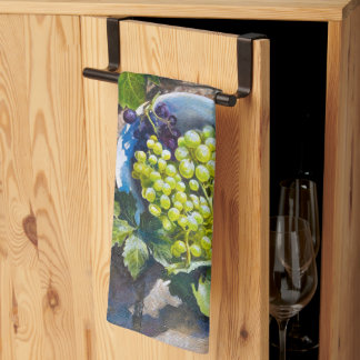 Groene Druiven Stilleven Schilderij Theedoek