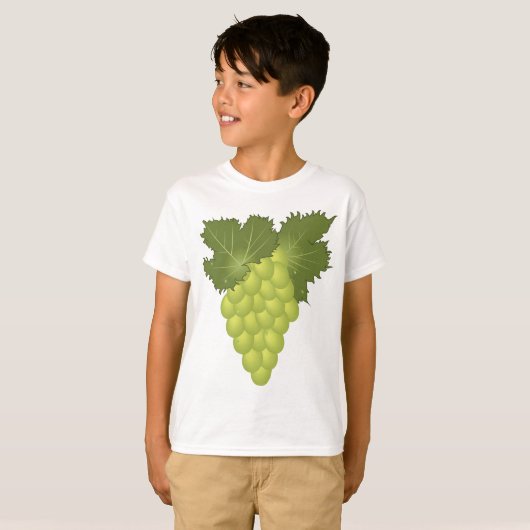 Groene druiven t-shirt (Voorkant volledig)