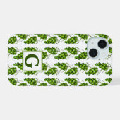 Groene druiven telefoonhoesje iPhone 15 case (Achterkant horizontaal)