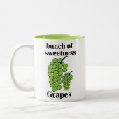 Groene druiven tweekleurige koffiemok (Links)