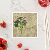 Groene druiven wijngaard wijnproeverij partij servet (Insitu)