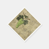 Groene druiven wijngaard wijnproeverij partij servet (Hoek)