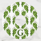 Groene druiven Wijnglas Label (Voorkant)
