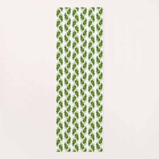 Groene Druiven Yoga Mat (Achterkant)