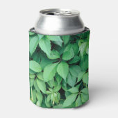 Groene druivenbladeren blikjeskoeler (Blikje Voorkant)