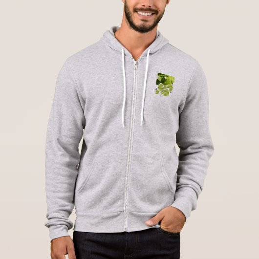 Groene druivenbladeren hoodie (Voorkant)