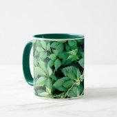 Groene druivenbladeren mok (Voorkant links)