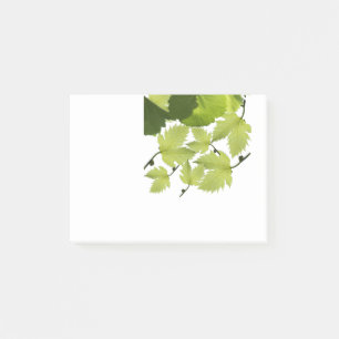 Groene druivenbladeren post-it® notes