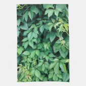 Groene druivenbladeren theedoek (Verticaal)