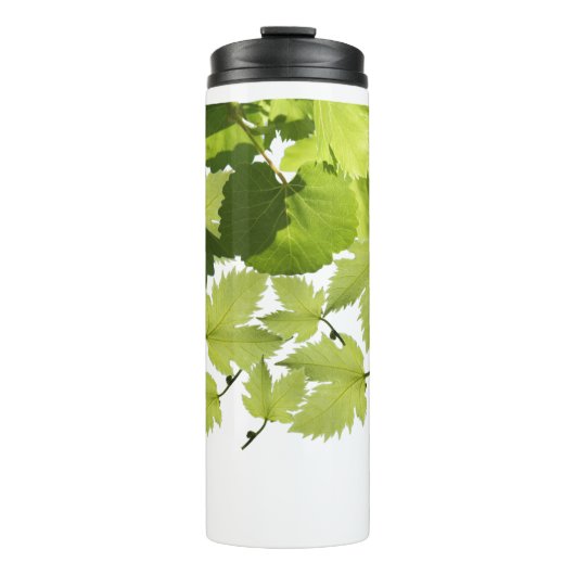 Groene druivenbladeren thermosbeker (Voorkant)