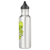 Groene druivenbladeren waterfles  (Rechts)