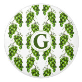 groene druivenknop keramische knop (Voorkant)