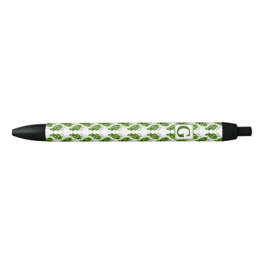 groene druivenpen zwarte inkt pen (Voorkant)