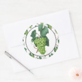 Groene Druivenvoer leuke sticker (Envelop)