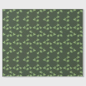 groene druivenwijnstok cadeaupapier (Vlak)