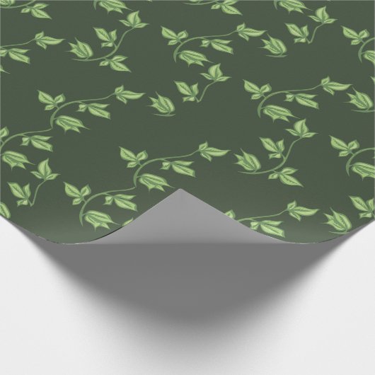 groene druivenwijnstok cadeaupapier (Hoek)